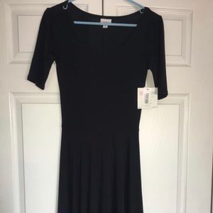 LuLaRoe XS Solid Black Nicole
